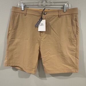 Avalon Golf Performance Shorts Inseam 7” - Men Size 36 NEW Beige